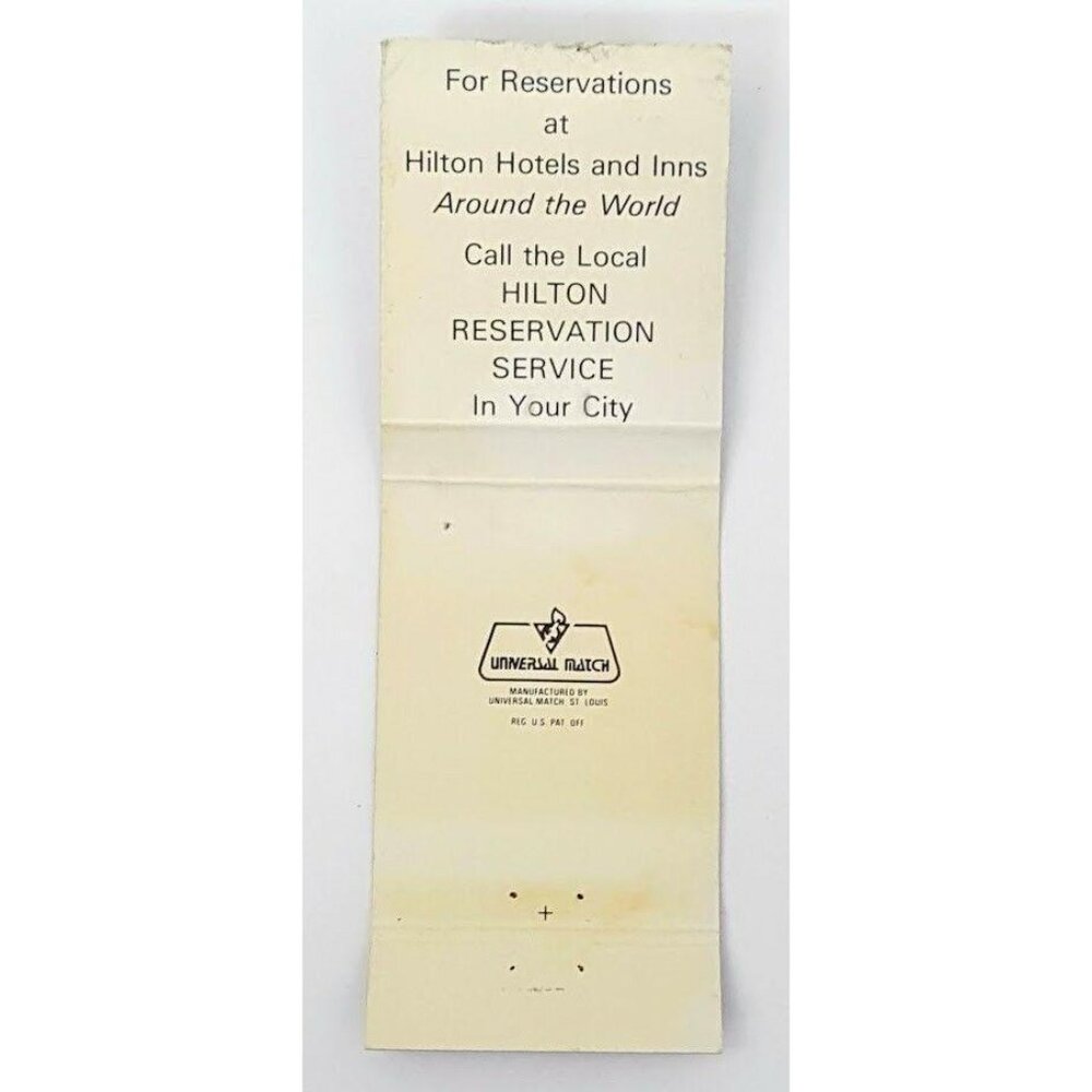 Universal Matchbook Cover Trader Vic's Capital Hilton Washington DC Tiki Bar - Picture 3 of 5